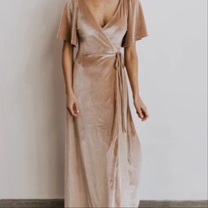 Baltic Born velvet wrap dress